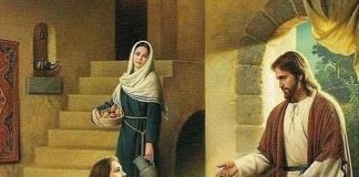 مرتا، مَرْتا، إِنَّكِ تَهْتَمِّينَ بِأُمُورٍ كَثِيرَة، وَتَضْطَرِبِين! إِنَّمَا ٱلمَطْلُوبُ وَاحِد! فَمَرْيَمُ ٱخْتَارَتِ ٱلنَّصِيبَ ٱلأَفْضَل، وَلَنْ يُنْزَعَ مِنْهَا/Martha, Martha, you are worried and distracted by many things; there is need of only one thing