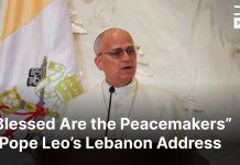 رابط فيديو ونص كلمة قداسة البابا (بالإنكليزية) التي ألقاها في القصر الجمهوري ورابط فيديو ونص كلمة الرئيس عون وروبط فيديوات كل مراحل الزيارة في يومها الأول/Video Links (DRM News) to the Text & Video Historic Speech of Pope Leo XIV in the Baabda Palace & the Entire Events Of The First Day Visit/Text-Video Link To Aoun’s Speech
