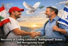 Elias Bejjani/The Necessity of Ending Lebanon’s “Battleground” Status and Recognizing Israel